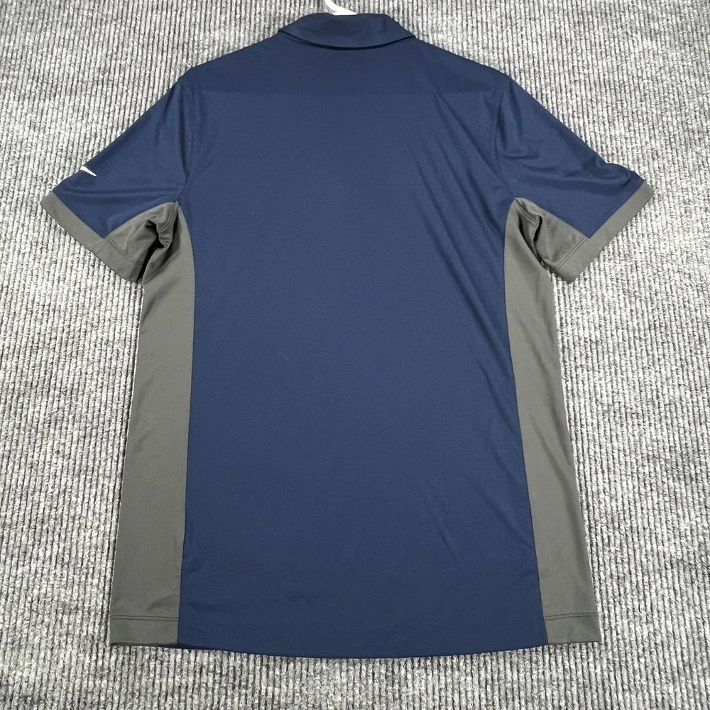 Los Angeles Rams Polo Shirt Mens Medium Blue Short Sleeve Nike NFL Football